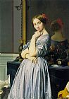 Jean Auguste Dominique Ingres Famous Paintings - Louise de Broglie Countess d'Haussonville